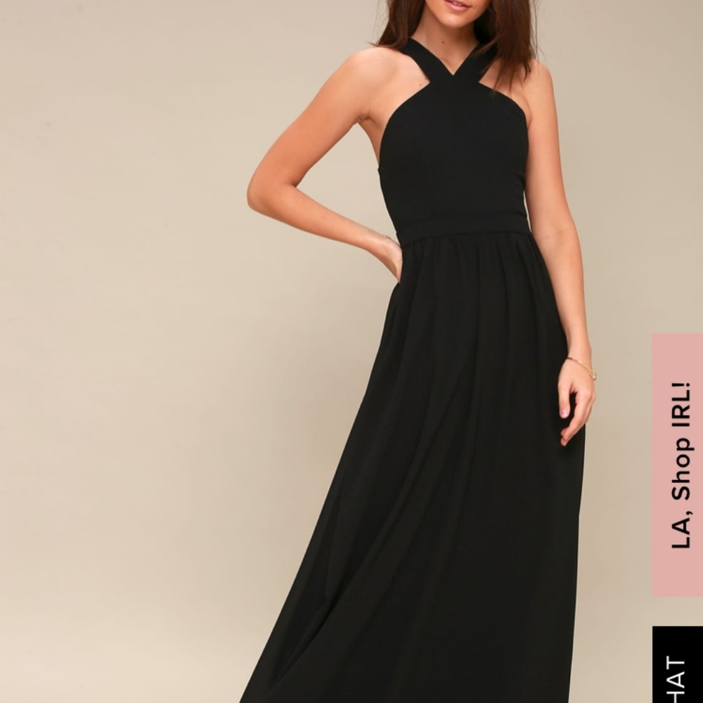 Lulus long black dress